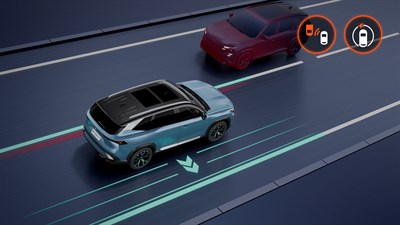 front detection with emergency trajectory correction - Renault Boreal