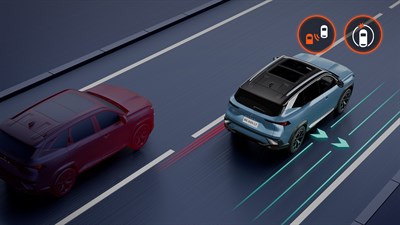 rear detection with emergency trajectory correction - Renault Boreal