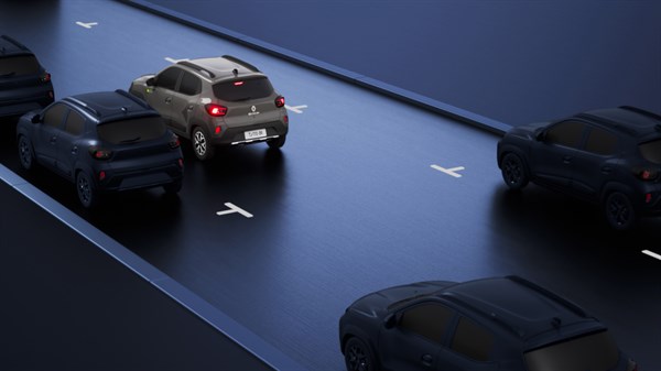 asistente de estacionamiento trasero del Renault Kwid