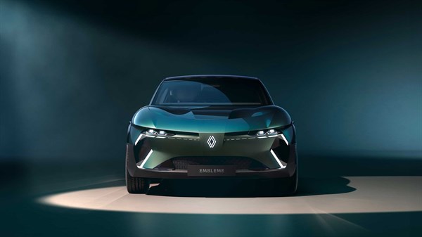 Firma luminosa inspirada en el logotipo de Renault