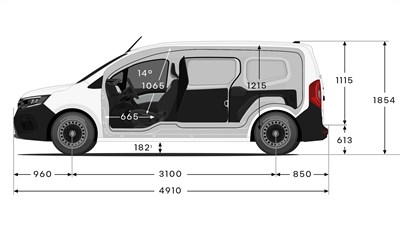 Renault Kangoo Van E-Tech 100% electric - dimensions